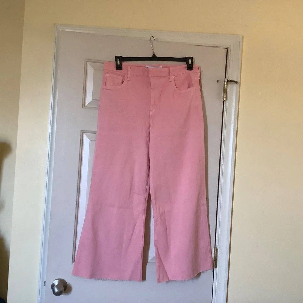 Frank & Eileen Galway Wide Leg Cropped Jeans Taffy SZ 32/12 - Picture 2 of 15